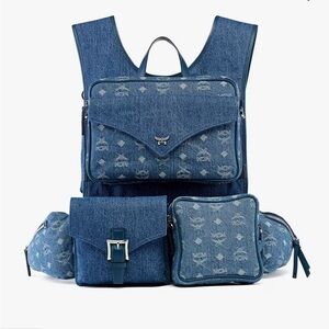 MCM Multi-Backpack in Monogram Denim